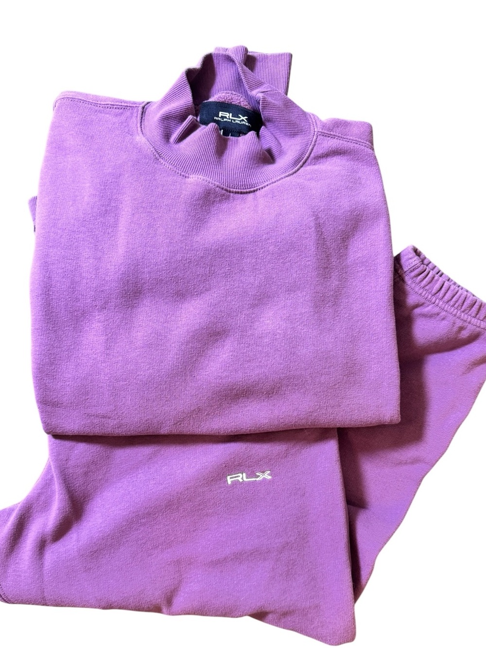 Ralph Lauren RLX Lavender Track Pants & Sweatshirt Set